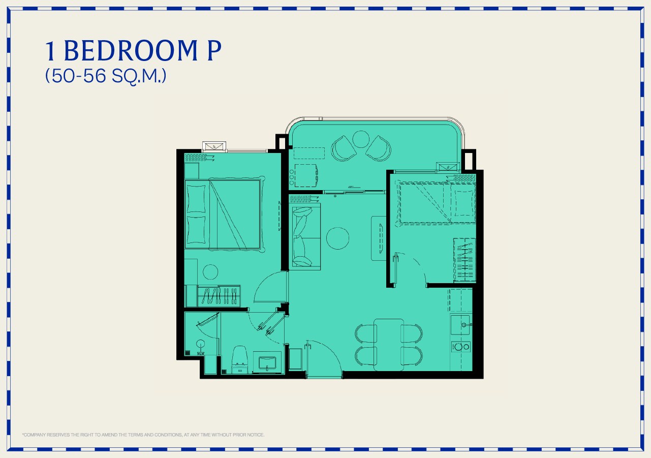 The Title Vivana — 1 Bedroom Plus floor plan