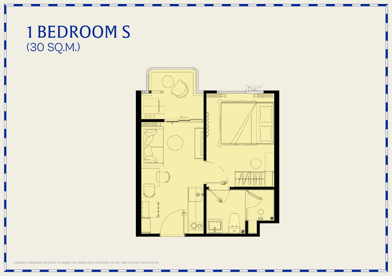 The Title Vivana — 1 Bedroom S floor plan